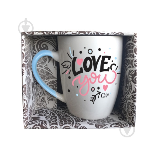 Чашка Love You 350 мл blue GGP - фото 1