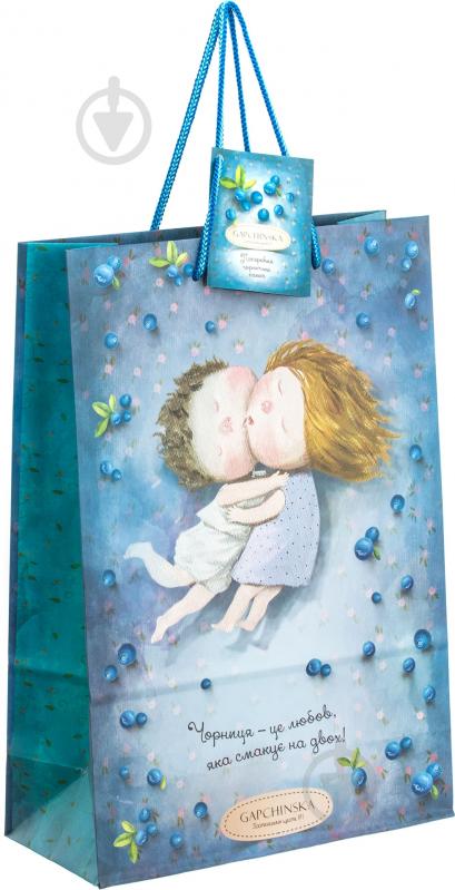 Пакет бумажный Черничная любовь Gapchinska 25,5х17х7 - фото 1
