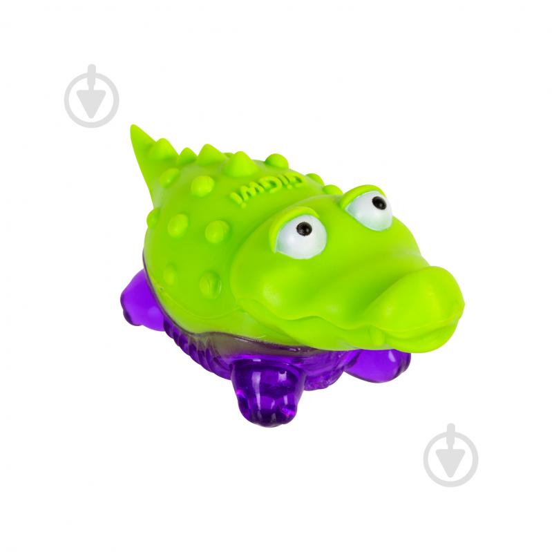 Игрушка для собак GiGwi Крокодильчик с пищалкой Suppa Puppa 9 см - фото 1