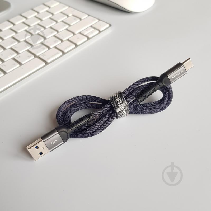 Шнур Make USB toType-C (2.4 A) Denim Grey 1 м (MCB-CD9GR) - фото 4