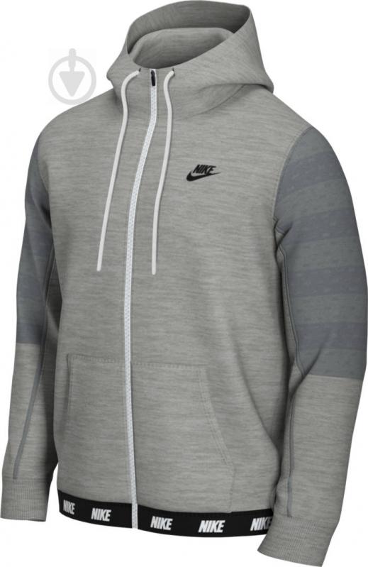 Джемпер Nike M NSW HYBRID FLC FZ HOODIE BB CW5382-063 р. XL серый - фото 1