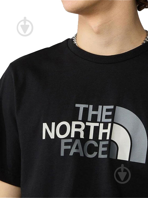 Футболка THE NORTH FACE M S/S EASY TEE NF0A87N5JK31 р.M чорний - фото 3