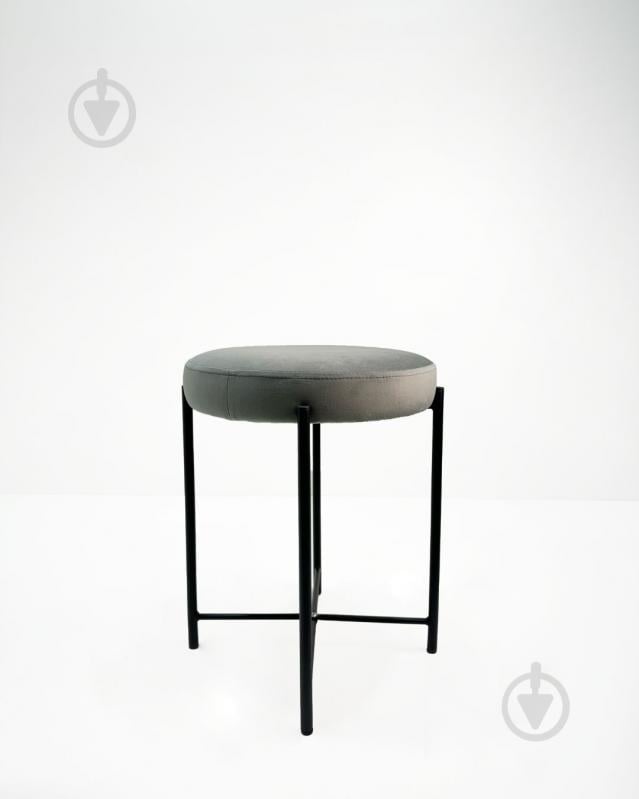 Пуф TWINSANN Motty 500х410 мм світло-сірий/чорний - фото 2