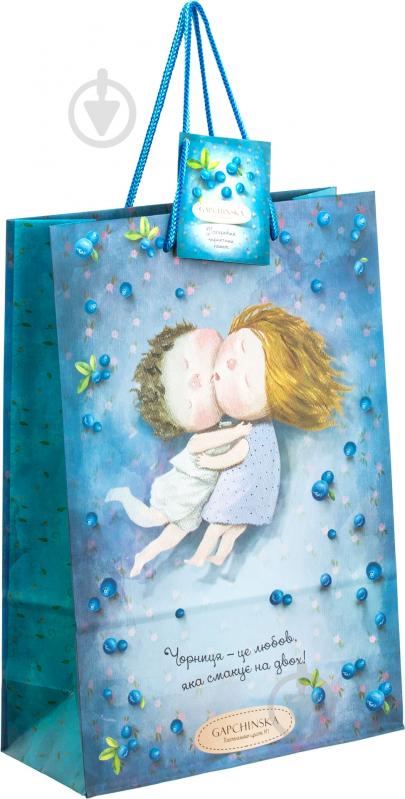 Пакет бумажный Черничная любовь Gapchinska 34х23х10 - фото 1