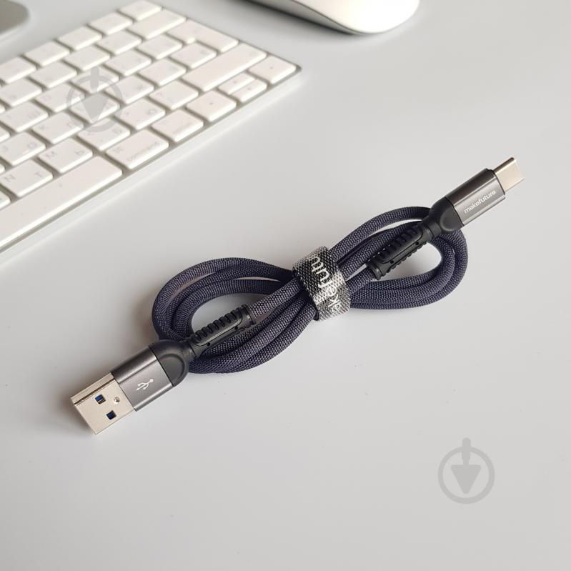 Шнур Make USB to Type-C (3A) Denim Grey 1 м (MCB-CD10GR) - фото 4