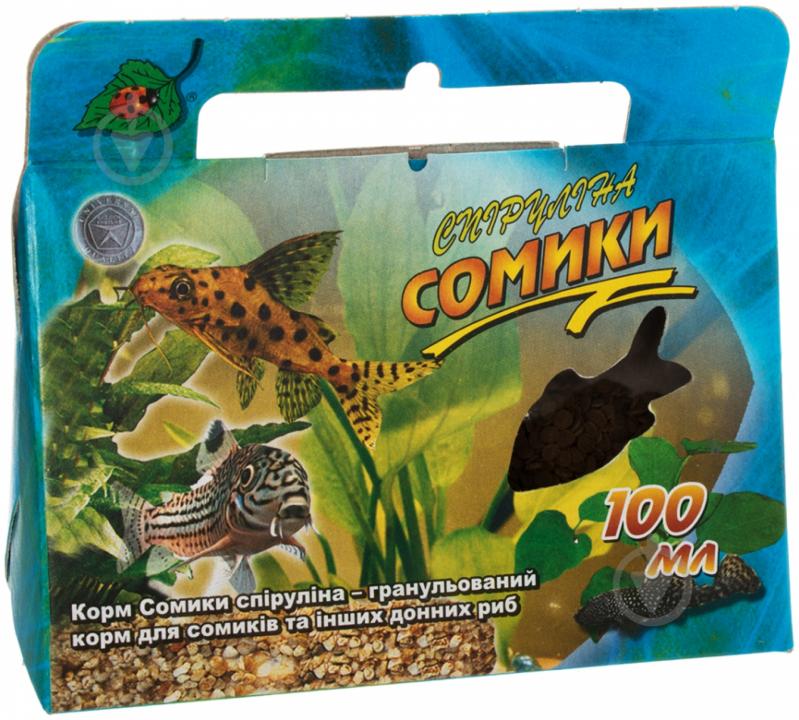 Корм Природа Сомики спирулина 100 мл PR740109 (белки, жиры, клетчатка) - фото 1 Корм Природа Сомики спирулина 100 мл PR740109 (белки, жиры, клетчатка) - фото 1