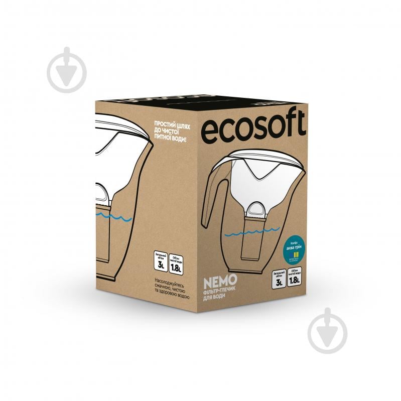 Фильтр-кувшин Ecosoft НЕМО аква грин - фото 5 Фильтр-кувшин Ecosoft НЕМО аква грин - фото 5