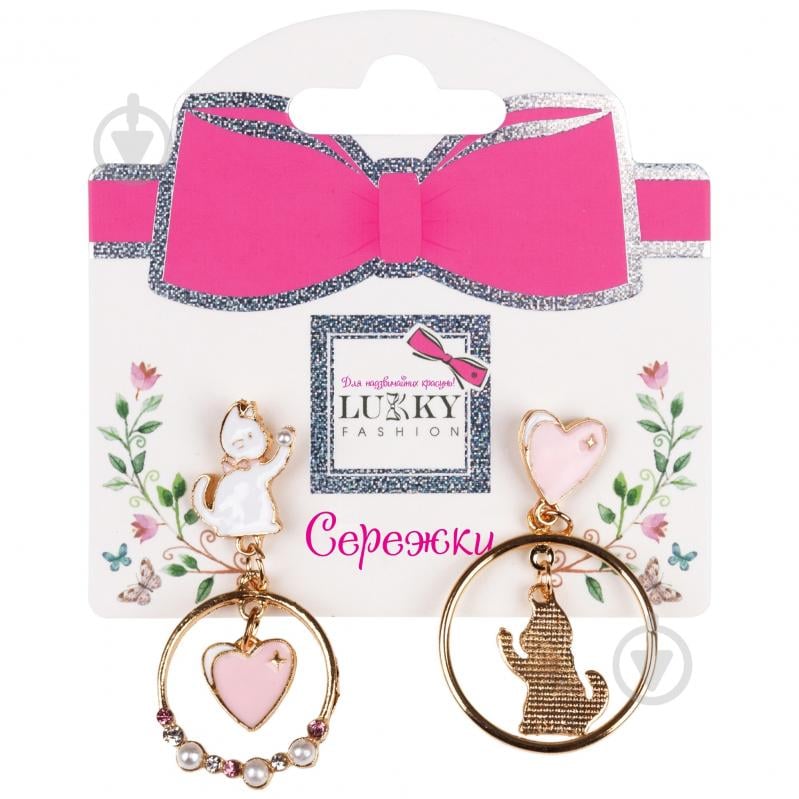 Серьги Lukky Котики T24633 - фото 1