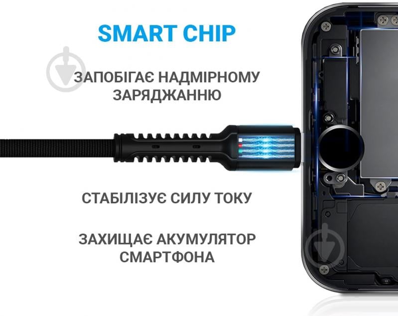 Кабель Make Type-C to Type-C PD Denim 1 м сірий (MCB-CD8GR) - фото 3