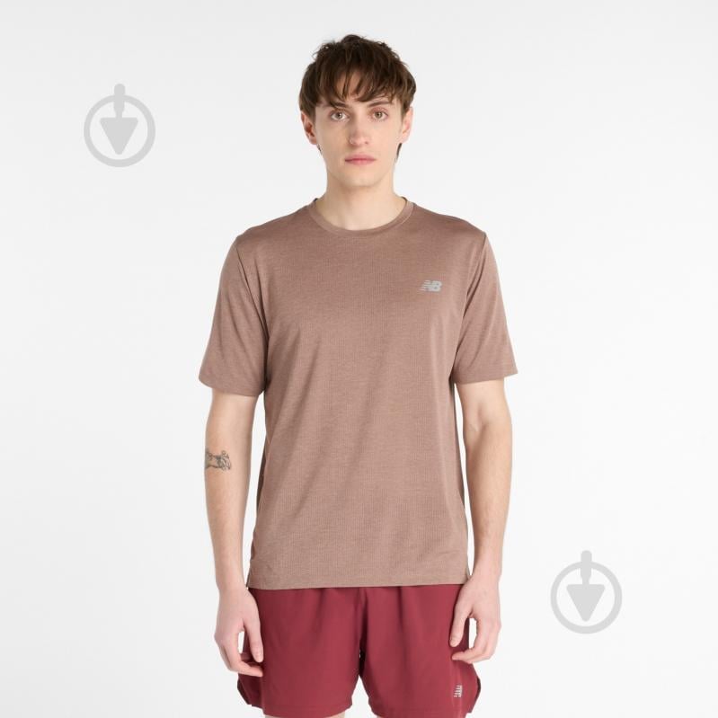 Футболка New Balance MT41253EAT р.S коричневий - фото 1 Футболка New Balance MT41253EAT р.S коричневий - фото 1