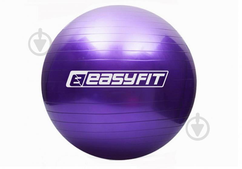 Мяч для фитнеса EasyFit 55 см фиолетовый (EF-55-V) d55 EF-3006 - фото 1