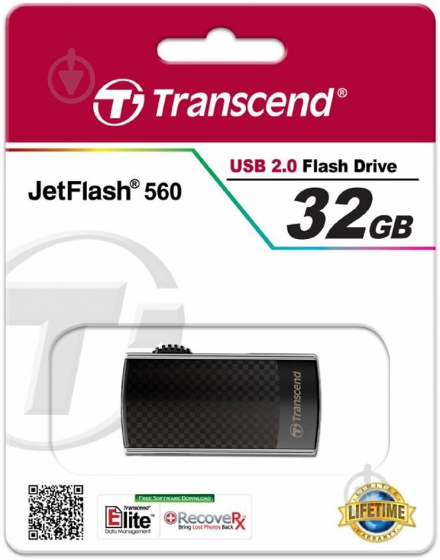Флеш-память USB Transcend JetFlash 560 32 ГБ USB 2.0 (TS32GJF560) - фото 5