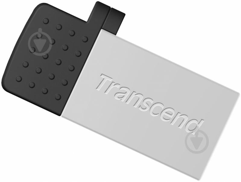 Флеш-память USB Transcend JetFlash 380 64 ГБ USB 2.0microUSB (OTG) silver (TS64GJF380S) - фото 1