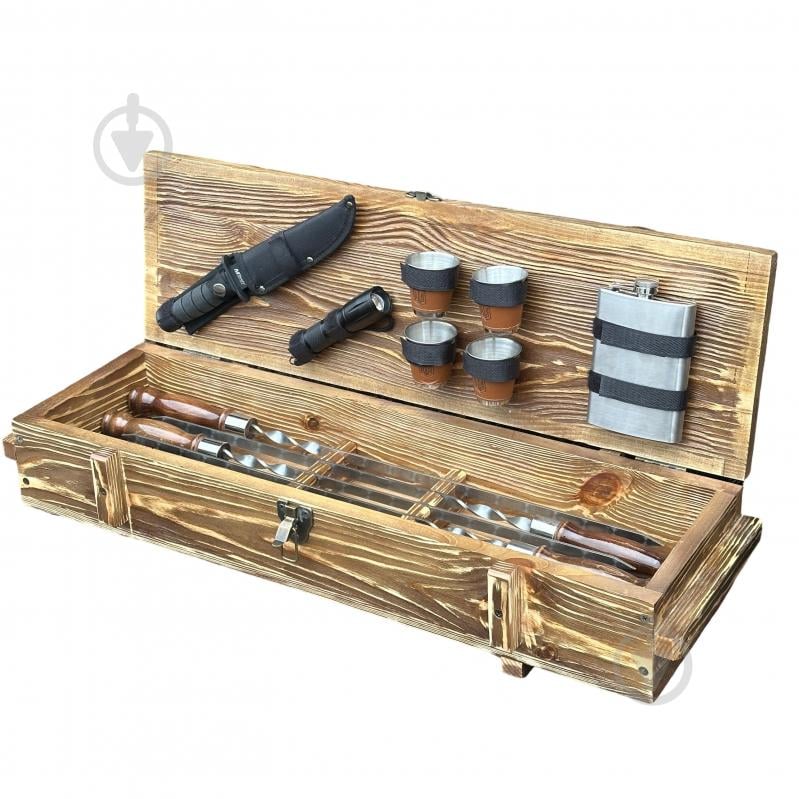 Набор шампуров Metalzavod "Тактик" светлая текстура - фото 3