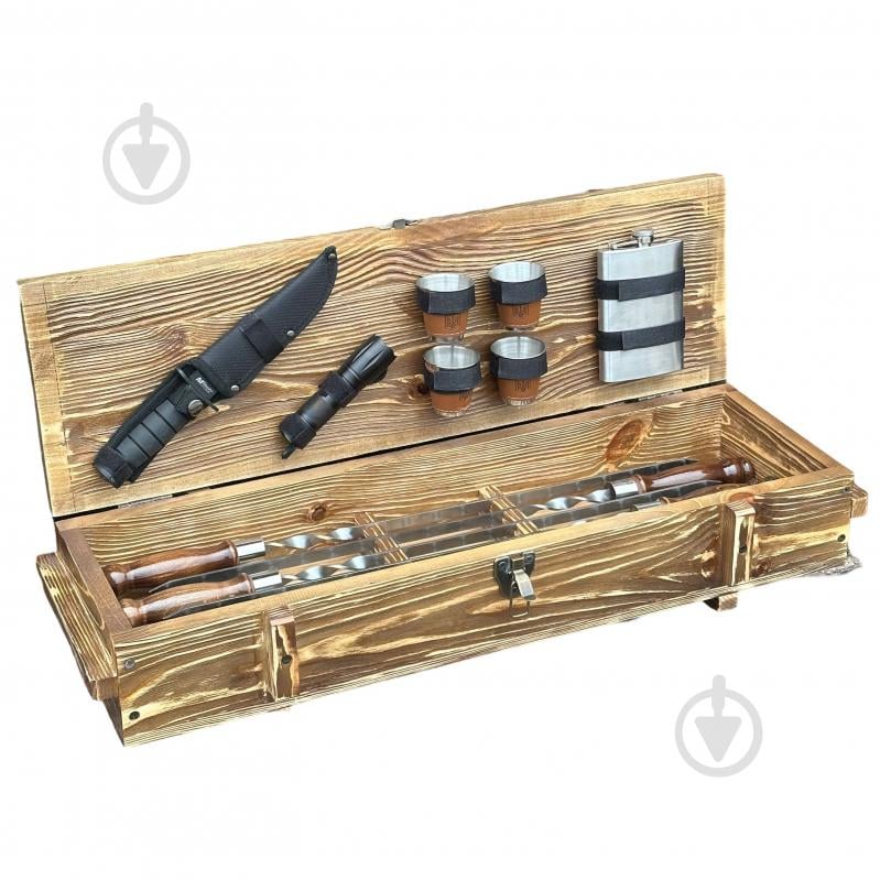 Набор шампуров Metalzavod "Тактик" светлая текстура - фото 2