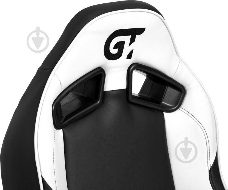Крісло GT Racer X-8010 чорно-білий - фото 4 Крісло GT Racer X-8010 чорно-білий - фото 4