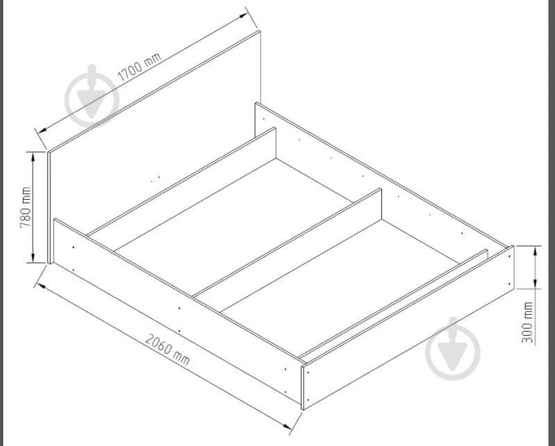 Ліжко Світ Меблів Аніта 160x200 см кашемір - фото 3