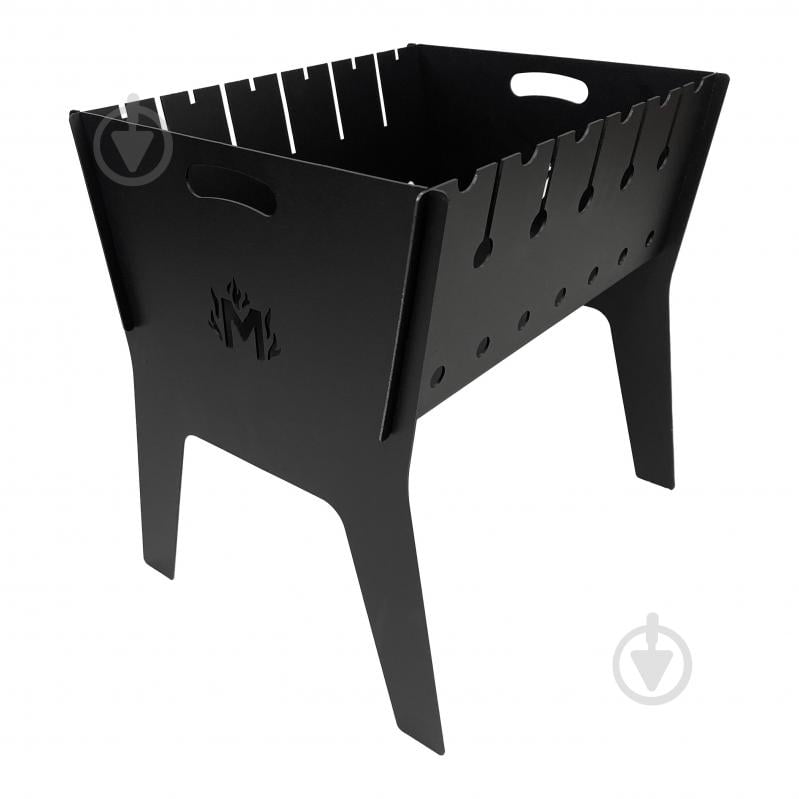 Мангал раскладной Metalzavod Феникс на 6 шампуров 2 мм двухуровневый - фото 3