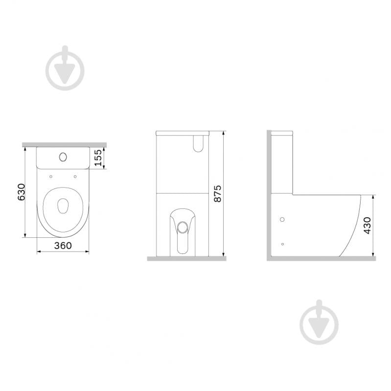 Унитаз-компакт AM.PM Like Aquaspin CLA8600SC - фото 11