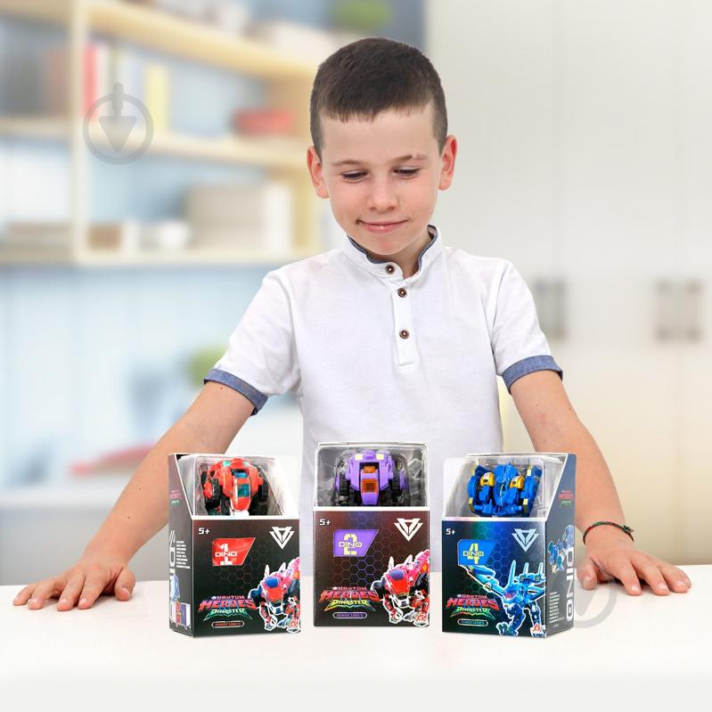 Игрушка-трансформер Alpha Group Динозавр Dinoster - Красный Раптор-бот EU580840-1 - фото 10