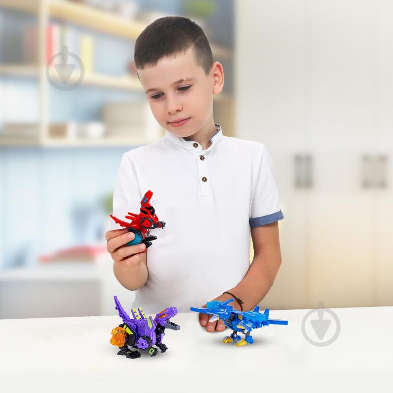 Игрушка-трансформер Alpha Group Динозавр Dinoster - Красный Раптор-бот EU580840-1 - фото 9