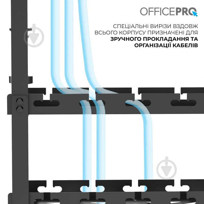Органайзер для кабелів CT690B Black OfficePro 02 чорний - фото 6 Органайзер для кабелів CT690B Black OfficePro 02 чорний - фото 6
