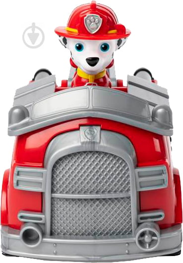 Фигурка Spin Master Paw Patrol Щенячий патруль базовый спасательный автомобиль с водителем Маршал SM16775/9917 - фото 2