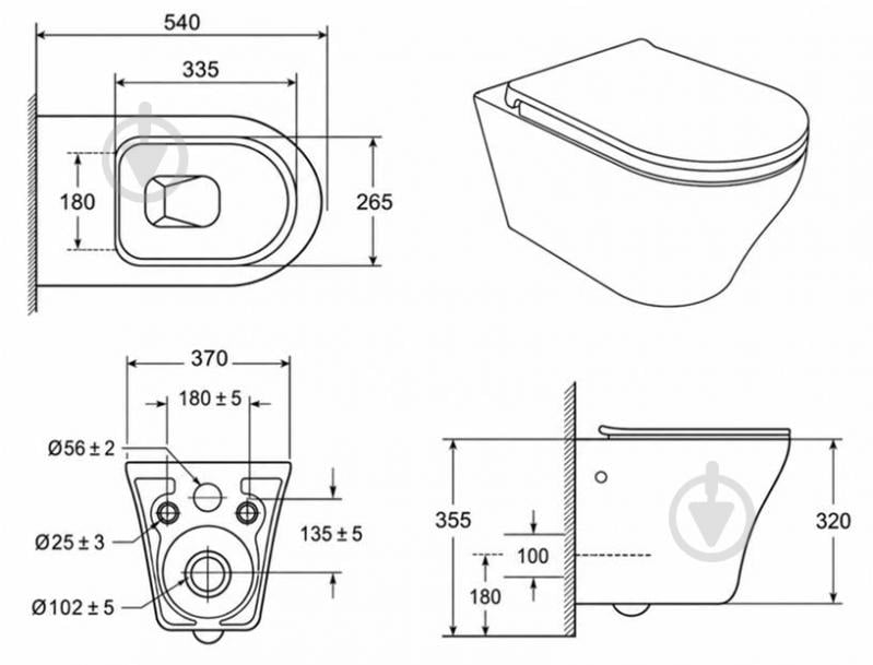 Унитаз подвесной Ravak Pivot Vortex, сиденье Duroplast SLIM soft-close - фото 2 Унитаз подвесной Ravak Pivot Vortex, сиденье Duroplast SLIM soft-close - фото 2