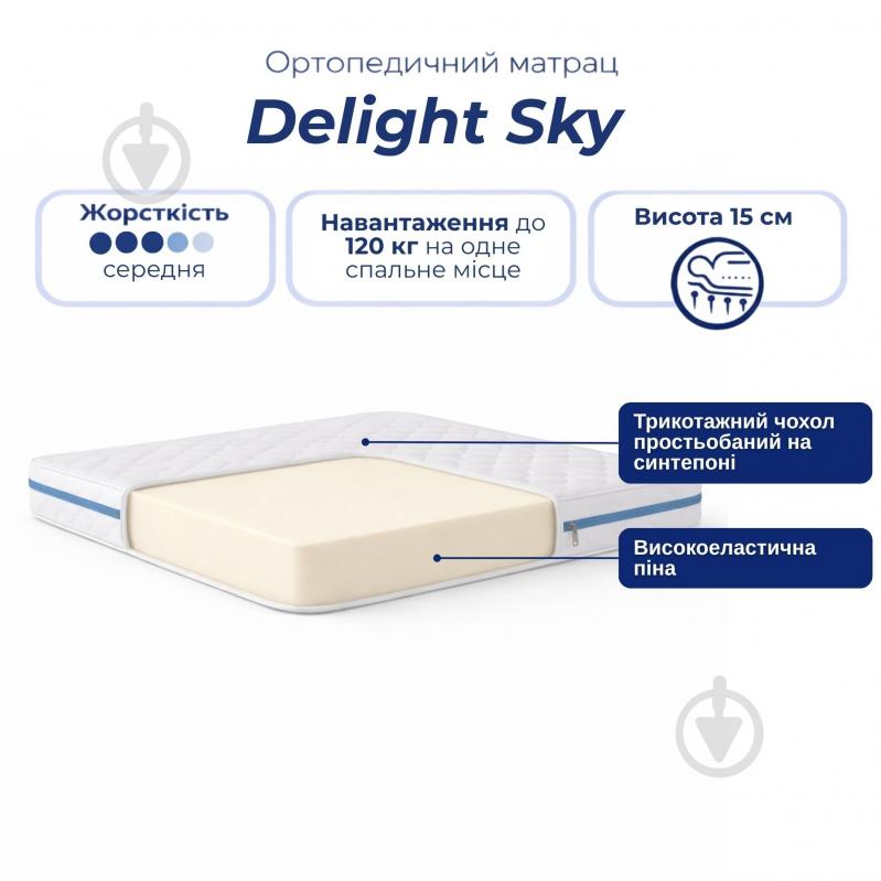 Матрас беспружинный Sky Delight 80x200 см - фото 2