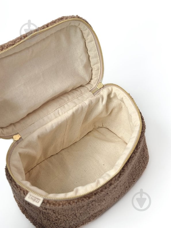 Косметичка MISO accessory TEDDY сундук коричневый - фото 2