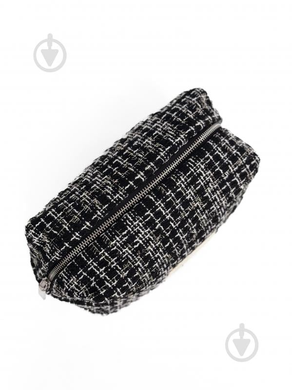 Косметичка MISO accessory TWEED средняя черная - фото 2