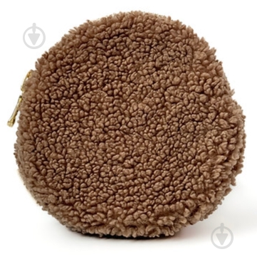 Косметичка MISO accessory TEDDY кругла коричнева - фото 1