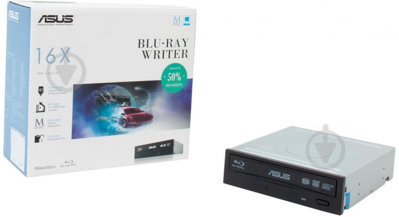 Оптический привод Asus Blu-Ray/HD-DVD BW-16D1HT/BLK/B/AS - фото 6