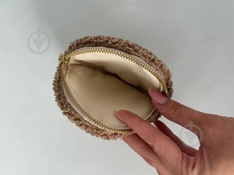 Косметичка MISO accessory TEDDY круглая белая - фото 3