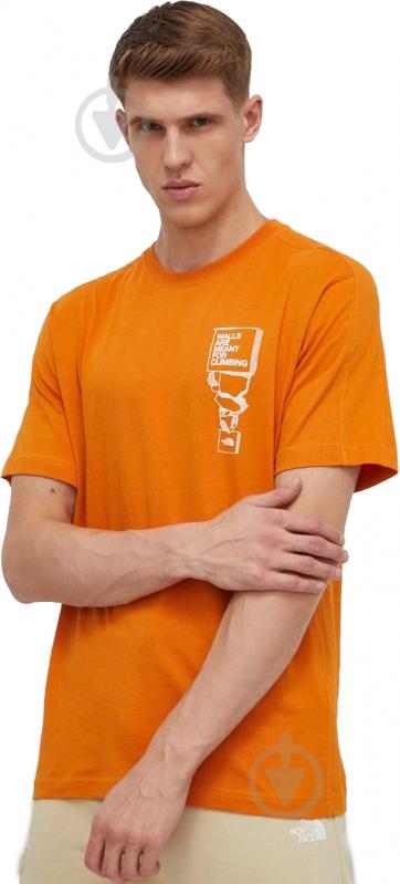 Футболка THE NORTH FACE M OUTDOOR S/S TEE NF0A87FFPCO1 р.S оранжевый - фото 1