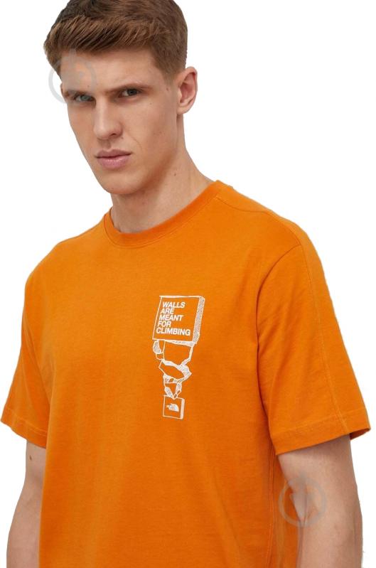 Футболка THE NORTH FACE M OUTDOOR S/S TEE NF0A87FFPCO1 р.S оранжевый - фото 3