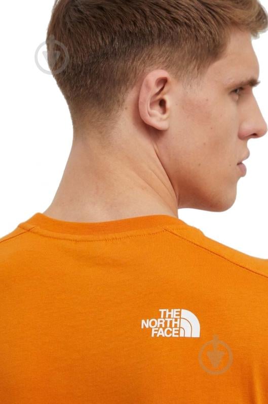 Футболка THE NORTH FACE M OUTDOOR S/S TEE NF0A87FFPCO1 р.S оранжевый - фото 4