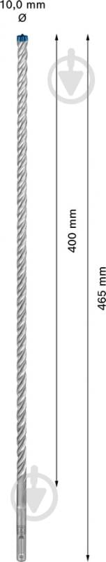 Бур Bosch EXPERT SDS-plus 10x400 мм 465 мм 1 шт. 2608900102 - фото 2