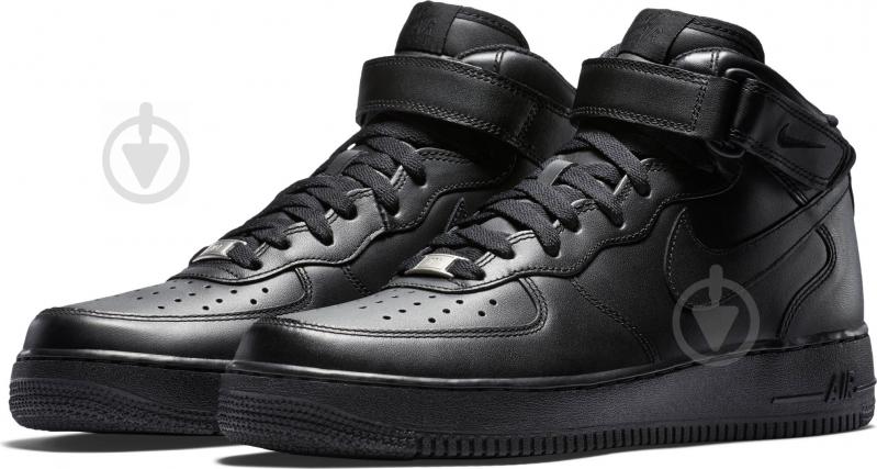 Кроссовки мужские зимние Nike AIR FORCE 1 MID 07 315123-001 р.40,5 черные - фото 3