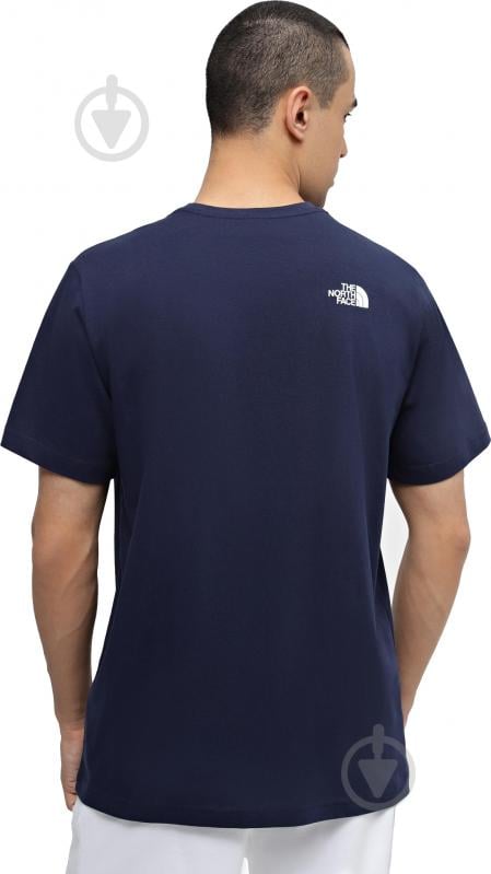 Футболка THE NORTH FACE M S/S WOODCUT DOME TEE NF0A87NX8K21 р.L синій - фото 2