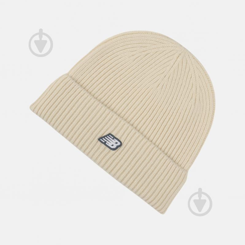 Шапка New Balance LAH53008PEF р.os бежевый - фото 1