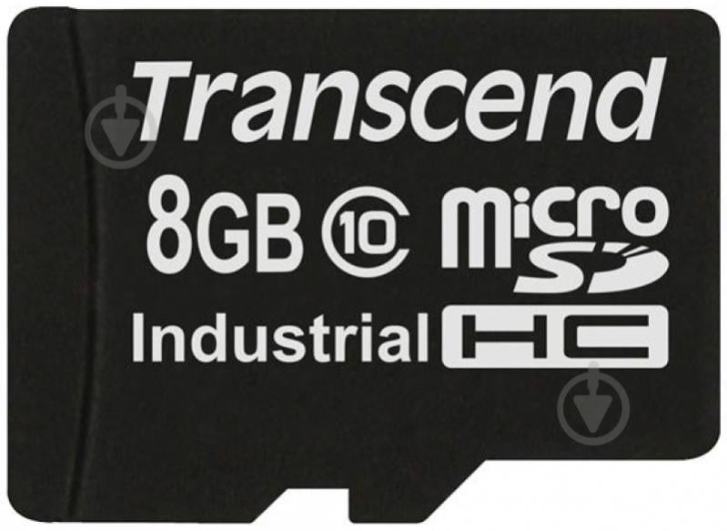 Карта памяти Transcend MicroSDHC 8GB Class 10 Industrial (TS8GUSDC10I) - фото 1