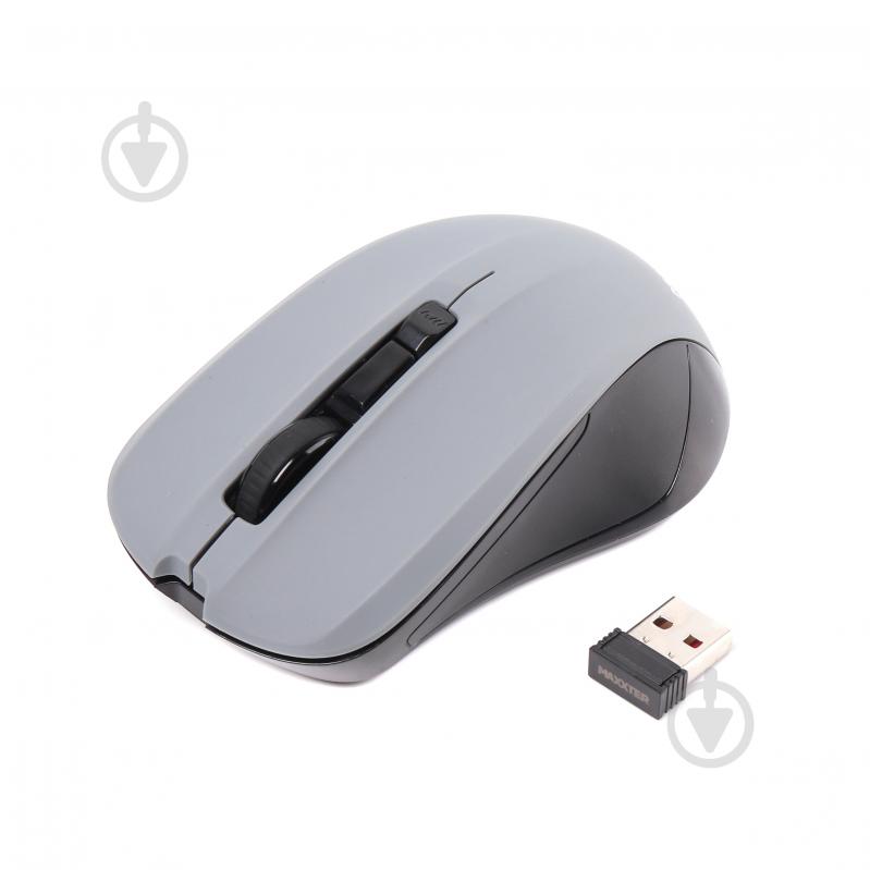 Мышка беспроводная Maxxter 1600 DPI grey (Mr-337-Gr) - фото 1