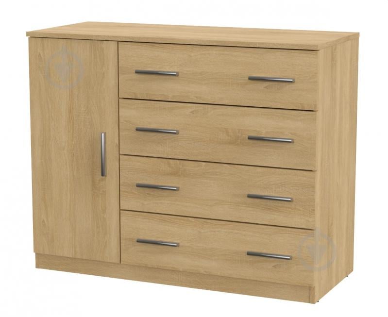 Комод Компанит 4+1Б (П) 1054x849x448 мм дуб сонома/дуб сонома - фото 1