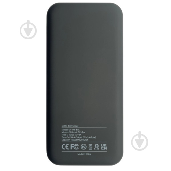 Повербанк Griffin 16000 mAh (GP-148-BLK) - фото 2