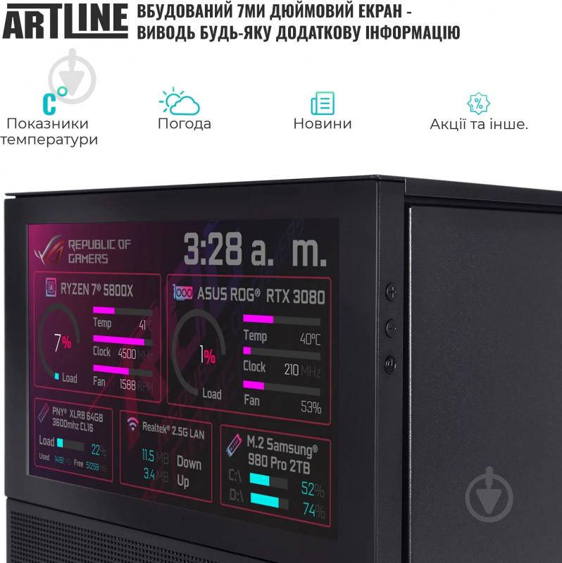 Компьютер Artline Gaming D31 Windows 11 Home (D31v93Win) black - фото 8
