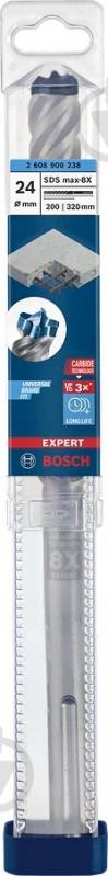 Бур Bosch 8X Expert SDS-max 24x320 мм 200 мм 2608900238 - фото 2