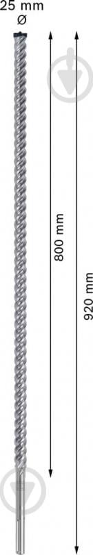 Бур Bosch 8X Expert SDS-max 25x920 мм 800 мм 2608900243 - фото 3