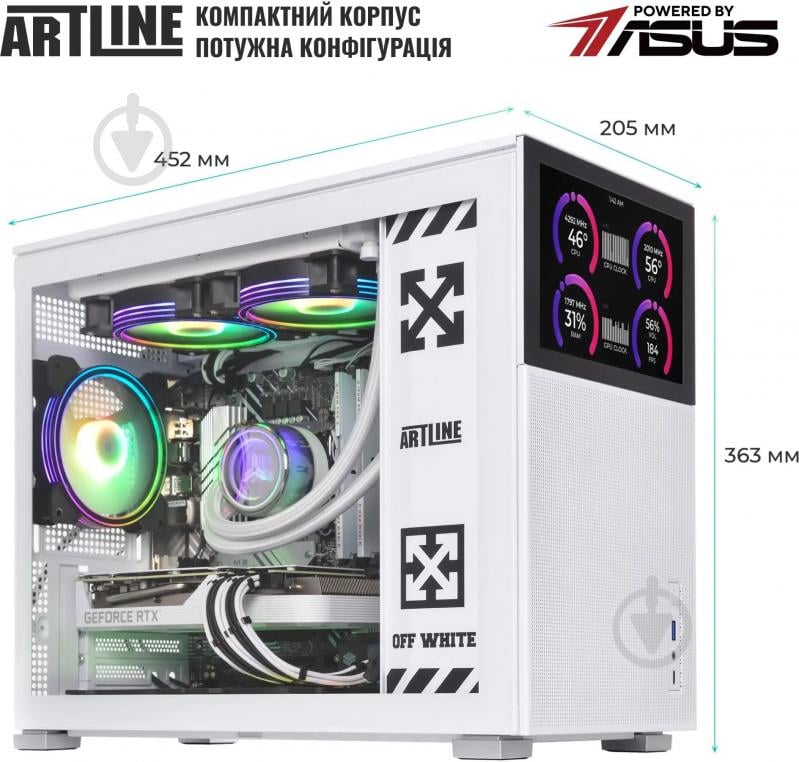 Компьютер Artline Gaming D31WHITE (D31Whitev112) white - фото 11