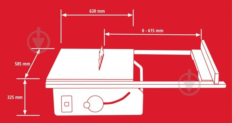 Верстат циркулярный Einhell Professional TP-CC 10 T 4340435 - фото 14